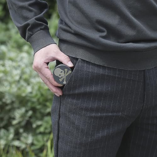 Small Pill Case 3 Compartments (Grey With Gold Head)