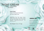 Night Cream with Collagen, Caviar Extract & Retinol - repair and moisturize skin at night - 4 oz