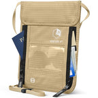 Travel Neck Wallet (One Size / Beige)