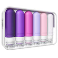Travel Bottles for Toiletries 6 Pack (Purple)