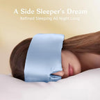 Silk Sleep Mask for Women and Men (Light Blue)