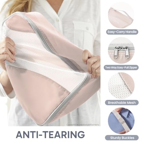 10 Set Packing Cubes for Travel (01 Cream)