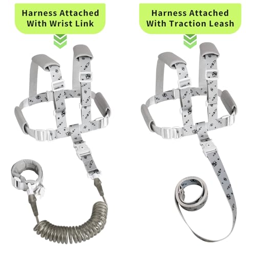 Toddler Leash & Harness (Gray)