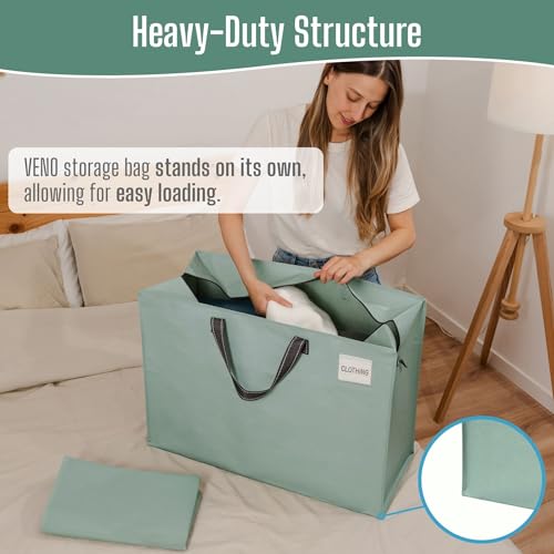 Heavy Duty Moving Bags (Light Green / 27 Gallon-4 Pack)