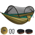 Ultra Light Travel Camping Hammock Pop (Camel/Olive Green)