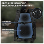 Small Tactical Molle Backpack for Men (Black / 18L)