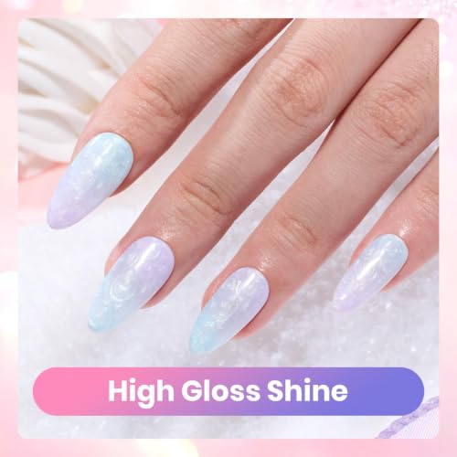 Beetles Pearl Gel Polish Set (A - Pink White Purple | Creamy Twist)