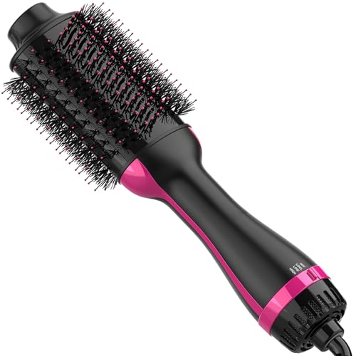 Hair Dryer Brush (Black Pink)