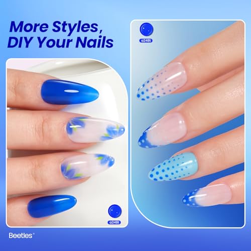 beetles Royal Blue Gel Nail Polish (Creme Blue | Sapphire Love)