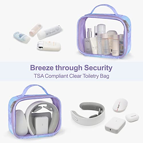 Compression Packing Cubes for Travel (03 Blue Purple Gradient / 5-Piece Set)