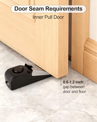 2 Pack Door Stop Alarm (2 Pack / Black)