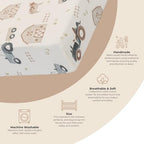 Charlie Farmhouse Tractor Crib Fitted Sheet (Farmhouse Tractor)