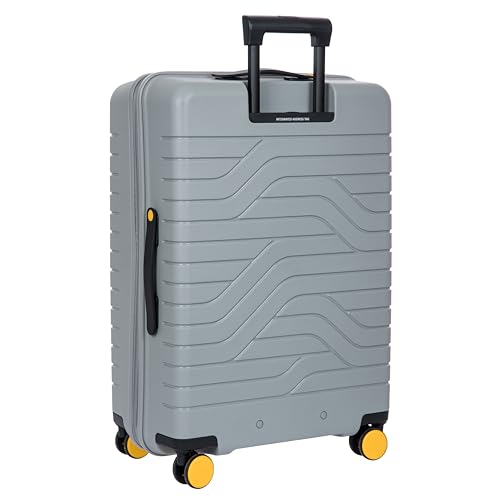 B Y Ulisse Checked Luggage with Spinner Wheels (Checked-medium / Grey)