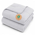 King Size Weighted Blanket for Adults 25lbs (05-light Grey / 80" x 87" | 25lbs)