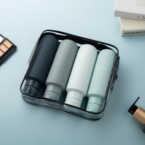Travel Bottles for Toiletries (Grey / 6 Ounces)
