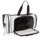 17" Blank Duffle Bag Duffel Bag Travel Size Sports Durable Gym Bag (White)