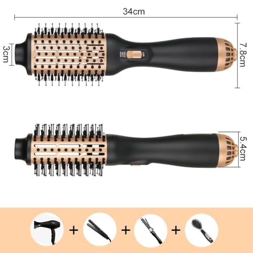 Hair Dryer Brush Blow Dryer in One Step (Golden / M)