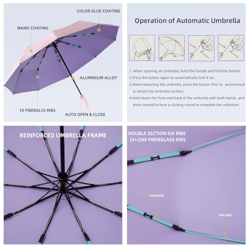 Folding Umbrella Anti (Cherry blossom pink)