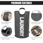 125L X Large Laundry Basket Bag (Dark Grey / 125L)