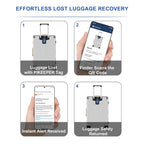 2 Pack Smart QR Code Luggage Tag (Blue)