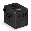 8 in 1 Universal Travel Adapter 45W (Black)