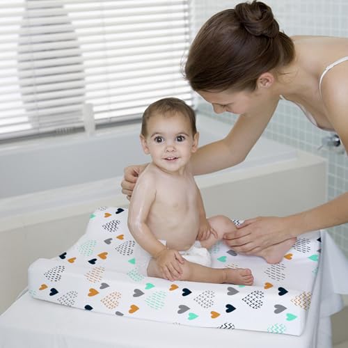 Changing Pad Covers for Baby (Heart / 32x16x5 Inch)