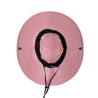 Women's Ponytail Safari Sun Hat (6 3/4-6 7/8 / 3-pink+grey+blue)