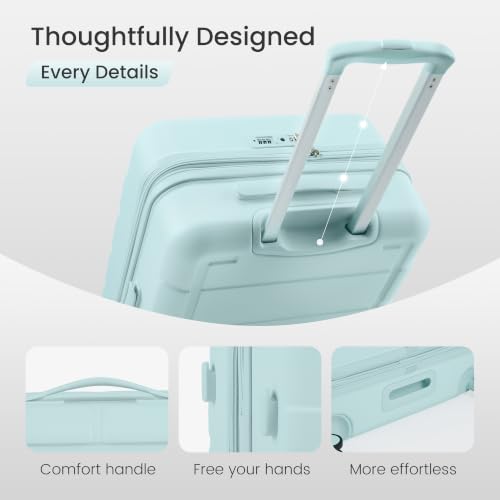 G Series Luggage set 3pcs (Mint Green / 3-Piece Set (20/24/28in))