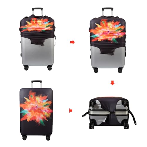 Travel Luggage Cover Suitcase Cover Protector Skins 18 (Graffiti / M (for 22--24 inch luggage))
