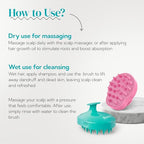 2 Pack Large Scalp Massager Scrubber Shampoo Brush for Hair Growth (01- Green & Pink)