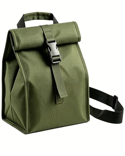 Insulated Foldable Lunch Bag (Green(Soft Fabric))