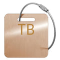 5Pack) Custom Personalized Luggage Tags-Customized Unique tag for Suitcase Backpack Travel,Bags (Rose Golden(2×2) GT-Name Initials) (Rose Golden(2×2)gt-name Initials)
