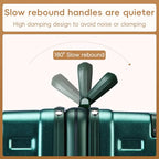 22 Inch Medium Checked Zipperless Luggage Hardshell Suitcases Green (Green / 22 Inch Checked Luggage)