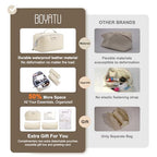 Travel Makeup Bag Cosmetic Bags for Women (L27Off-white)
