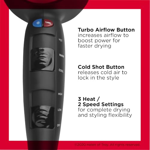 Turbo Hair Dryer (Grey/Black / 4.05x11.15x9.25 Inch (Pack of 1) / HAIR DRYER)