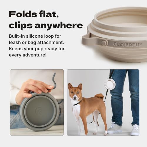 Nomad Large Collapsible Travel Dog Bowl (Natural Sand / Large)