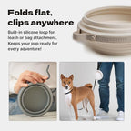 Nomad Large Collapsible Travel Dog Bowl (Natural Sand / Large)