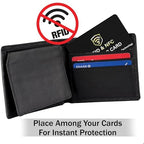 4 Pack RFID Blocking Card for Credit Debit ID Card (Black)