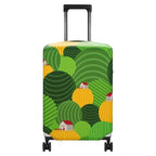 Travel Luggage Cover Suitcase Protector Fits 18 (Green Hills / S)