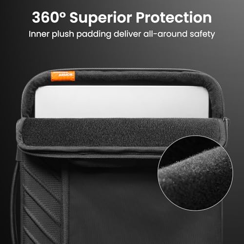 360° Protective Laptop Case Bag for 13 (Black-Cordura / 13 Inch for New MacBook Air & Pro)