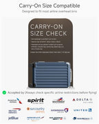 2 Piece Zipperless Luggage Set (Ocean Blue / 2 Piece Set (20/24))