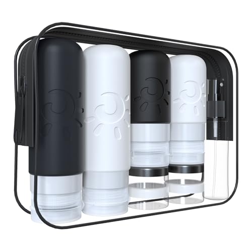 18 Pack travel Bottles for Toiletries (Multicolored F)