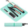 Oversize Silicone Heat Resistant Mat for Hair Tools (Mint Green)