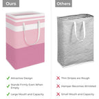 2 Pack Laundry Baskets (88L / Grey+Pink)