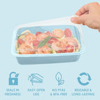 Prep Meal Prep Containers with Lids (Sky)