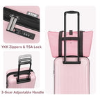 Carry On Luggage Sets 3 Piece 20 Inch Suitcase Set with Duffel Bag (Pink / 3Pcs Set(DB/TB/20))