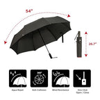 Portobello Large Umbrella For Rain (Green)