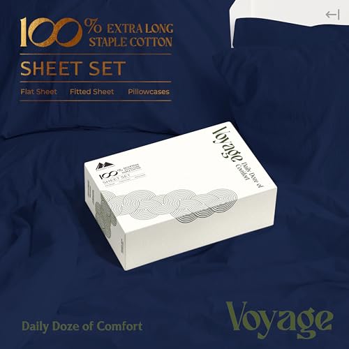 100% Egyptian Cotton Sheets California King Size (California King / 05 - Navy Blue)