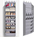1 Pack Over The Door Shoe Organizer (GREY / 25+ Pairs)