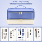 Travel Hair Dryer Case for Shark Glam (Periwinkle & Buttercream)